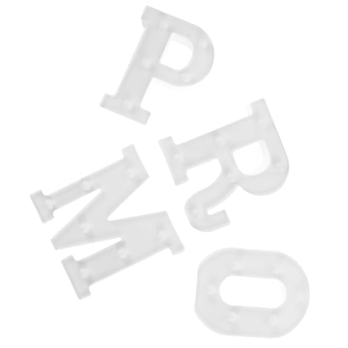 ERINGOGO Unique Led Prom Letters Lights 4pcs Large Night Lights for Graduation Wedding Decorations