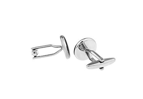 Mancuernillas KnBoB Hombre Alfabeto Negro Elegantes miniatura 1