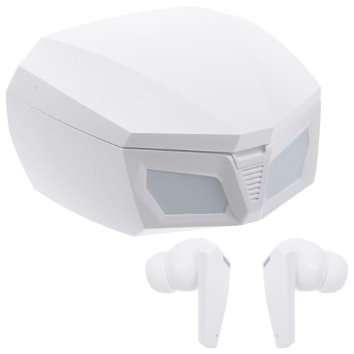 Casque audio stéréo écouteurs intra-auriculaires sans fil blanc haute fidélité gaming