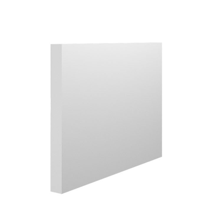 Square MDF Skirting Board - 220mm x 15mm x 4200mm, White Primed (Pack of 4)