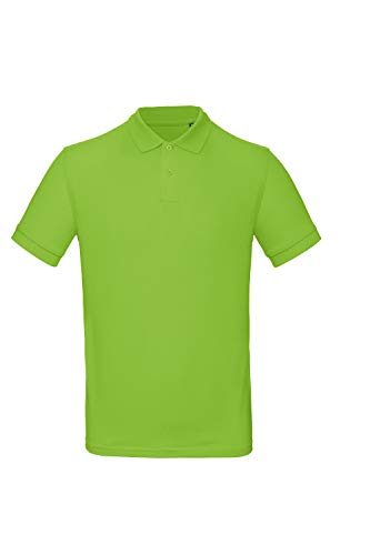 Image of B&C Men's Organic Inspire Polo, Orchid Green, S. PM430