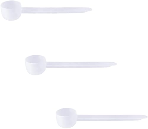 Miniatura 77 de Cuchara medidora de plástico, (35 cc 2.5 cucharadas 1.25 fl oz. 1.2 fl oz) Cucharas de mango largo para polvos, gránulos, café, alimentos