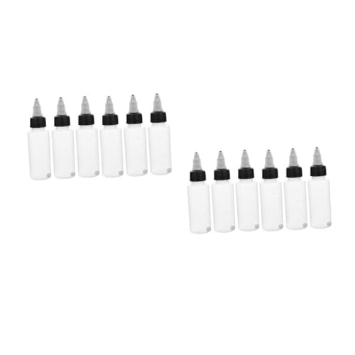 PATKAW 2 Juegos 6 Piezas botella de cuentagotas de pintura en aerosol travel bottles frascos de plástico rociar recargable tapas botella de color botella cuentagotas el plastico