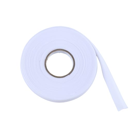 Kexinglu 1/2 Inch Double Fold Bias Tape 10 Yards Polyester Fabric Tape for Sewing Hemming Seaming Quilting Piping (White)