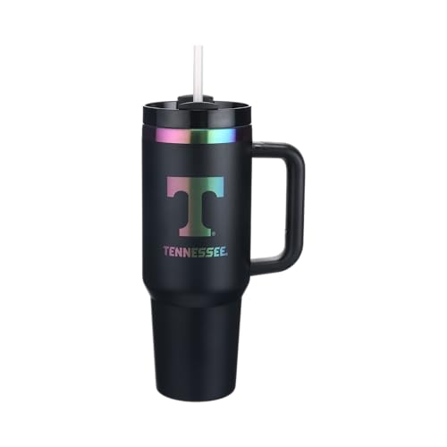 Image of The Memory Company | Licensed NCAA 40oz Iridescent Tumbler with Handle