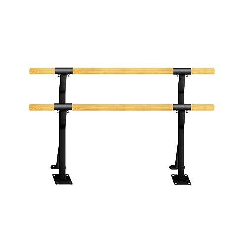 IUokLU Barra De Ballet De Dos Pisos,Barra De Baile Vertical Elevable Profesional,Barra De Ballet De Madera Maciza Ajustable para Interiores,Palo De Baile para Adultos Y Niños,Yoga,Talla S,1 M