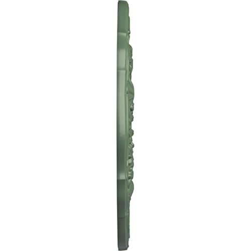 Image of Ekena Millwork CM22CNAGF 22 OD x 1 1 /2 P Cornelia Ceiling Medallion (fits Canopies up to 4 inch), Hand-Painted, Athenian Green