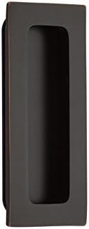 Miniatura 1 de Emtek, Moderno Rectangular, Tirador Enrasado, 1-34" x 4", Bronce Aceitado