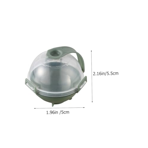 Molde para hielo esférico de plástico verde 12 piezas miniatura 2