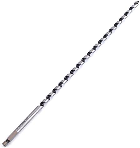 SOMADA 3/8-Inch x 17-Inch Auger Drill Bit for Wood, Hex Shank 3/8-Inch, Ship Auger Long Drill Bit for Soft and Hard Wood, Plastic, Drywall and Composite Materials