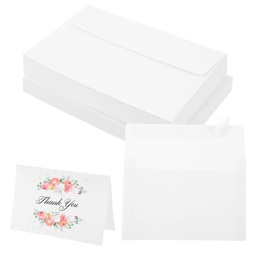 Larrel 30 Stück Blanko-Aquarellkarten mit Umschlägen, 15,2 x 10,1 cm (Gefaltet) Klappkarten blanko mit Umschlägen Faltbare Aquarellpostkarten für Grußkarten, Geburtstage, Hochzeitseinladungen