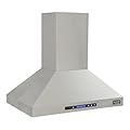 KUCHT Professional 36 in. Island Mounted Range Hood 900CFM in Stainless Steel