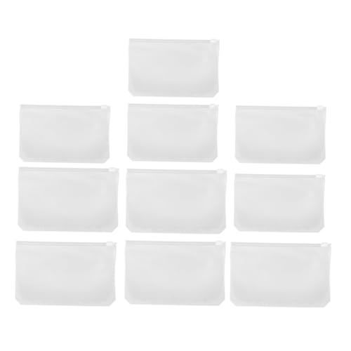 UTHCLO 20個 透明製ジッパー付き書類収納ポーチ 対応 書類や名刺整理用 多機能ファイルケース 教師 学生 行員向けファイル収納袋