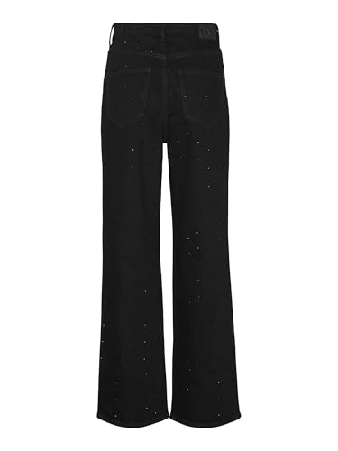 VERO MODA Damen VMTESSA HR Wide RHINES RA118 GA Weite Jeans, Black, 32 W/34 L – Ansicht 3