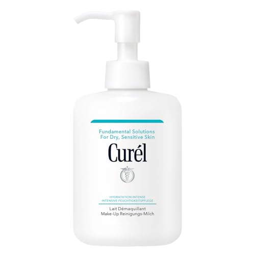 Curél Lait Démaquillant - Contenance : 200 ml - Elimine le maquillage - Nettoie la peau en douceur et efficacement - Spécialement conçu pour les peaux sèches et sensibles - Contient des céramides
