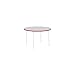 Lorell Classroom Round Activity Tabletop Table Top, Gray Nebula,High Pressure Laminate (HPL),Red