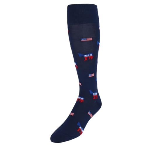 Trafalgar Men's Show Your Support Political Party Over The Calf Socks (1 Pair)
