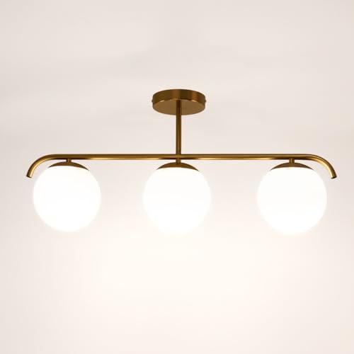 B·LED BARCELONA LED - Lámpara de techo triple bolas cristal TALÍ - 3xE27