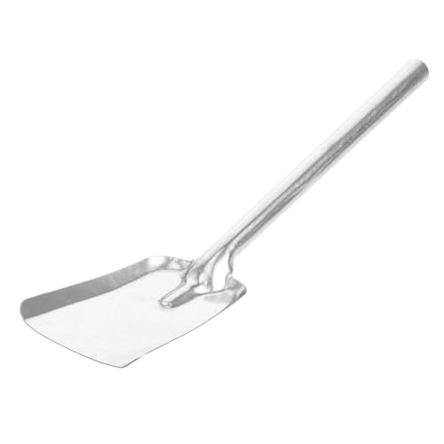 TOPBATHY per Cenere in Ghisa Spessa con Manico lungo Paletta per Stufa e per Rimuovere Cenere e Carbone in Giardino e Cucina