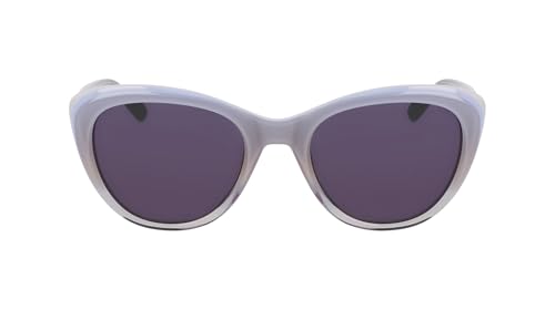 COLE HAAN Women's CH7087 Polarized Cat Eye Sunglasses, Smoke Gradient, 53/20/140