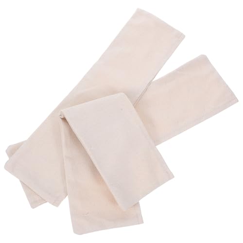 ULTECHNOVO Copri Gruccia per Pantaloni in Cotone Traspirante Set da 3 Pezzi Antiscivolo Copertura Antipolvere per Armadio Uso Domestico e Negozi Abbigliamento Protezione Capi