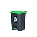 LiuzheZ Poubelle De 45l Poubelle avec Pédale, Poubelle en Plastique Bac De Ménage Bac pour Salle De Bain, Cuisine Et Recyclage De Bureau Et De Recyclage(Size:45L,Color:F)