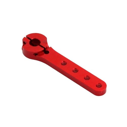 Brazo de servo 25T metalico negro accesorio engranaje estandar robot RC 4