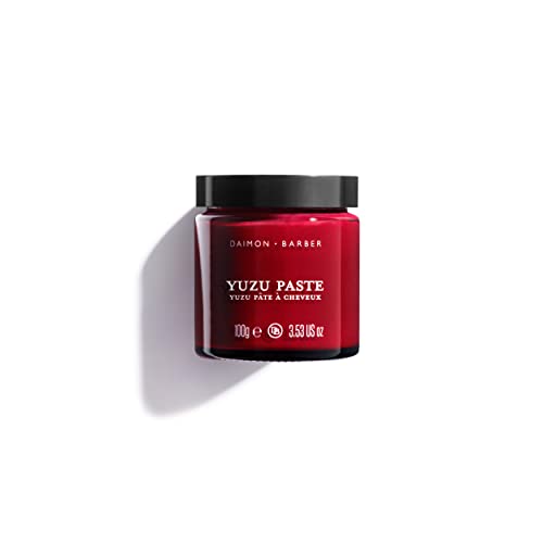Daimon Barber Yuzu Paste, Strong Hold Hair Styling Paste for Men, Adds Texture and Definition and Nurishes the Hair and Scalp, Ideal for Fine and Thinning Hair 100g