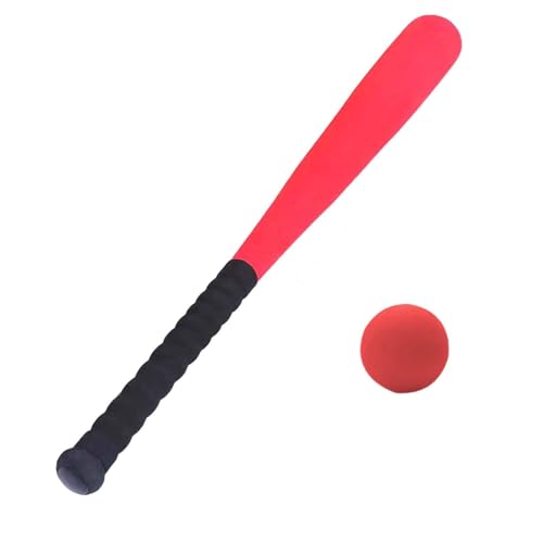 Amagogo Batte de Baseball et Balle en Mousse pour Enfants, Ensemble de balles en T, Jouet pour Enfants, poignée Souple EVA, Batte de Baseball Souple de 21,...