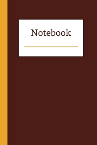 Dark Orange Simple Notebook | Notebook in Orange Color | Notebook for Ideas | 60 sheets - 120 pages: 6'x9' lined pages notebook