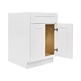 ONESTOCK 24-Inch Kitchen Base Cabinet with Drawer, White, Ready to Assemble - 24' W x 34.5' H 24' D