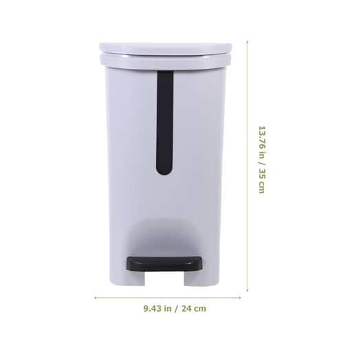 Caneca de basura estilo nórdico Zerodeko con tapa y pedal miniatura 2