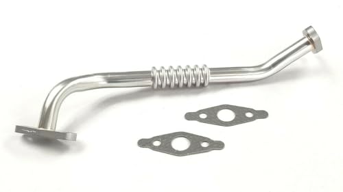 Image of Genuine OEM 28245-2G400 Oil Hose with Two Gaskets Set / 282452G400 for Hyundai Santa Fe 13-16 Sonata 11-14 Kia Sportage 11-16 Optima 11-15
