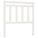 vidaXL Testiera per Letto Bianca 106x4x100cm in Legno Massello di Pino