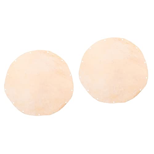 Peau de chèvre ronde pour réparation d'instruments africains (lot de 2)