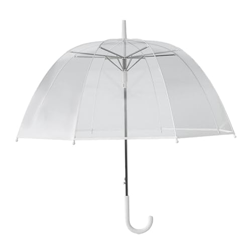 Parapluie à bâton transparent haut de gamme de 32 pouces pour une protection durable