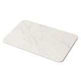 Acomoda Textil – Alfombra de Baño de Piedra Diatomita 40x60 cm. Tapete Antideslizante de Secado Rápido y Alta Absorción Práctico Higiénico y Funcional para el Hogar (Lea)