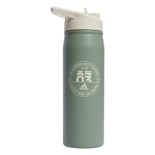 Image of adidas Straw Lid Metal Water Bottle 600 mL