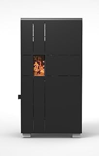 Stufa a Pellet Ventilata Elena 5 Kw Nera 4 Stelle 40 m2 riscaldabili Linea VZ (Stufa)