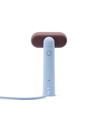 Steamery Cirrus Lite Handheld Clothes Steamer, Portable Garment Steamer, Lightweight and Compact, Ideal for Travel, 18-Second Heat-Up, Removes Creases & Wrinkles, Sky & Terra