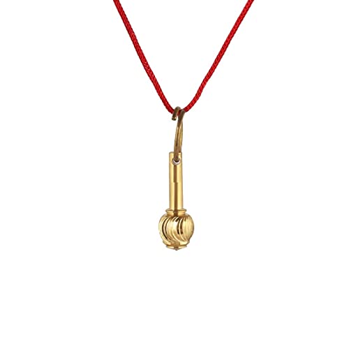 Pendentif Hanuman Gada en laiton précieux finition jaune