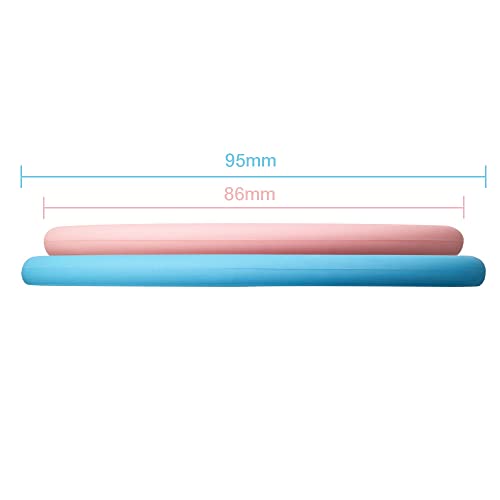 MOOPOPS - Pot Tops. 2 Reusable Silicone Tops specifically Designed to fit Standard Yoghurt and Cream pots. (Pastel)