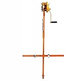 Cabrestante manual especializado para una fácil instalación y extracción de la unidad de aire acondicionado al aire libre, sistema de estante trifásico resistente para un montaje y desmontaje