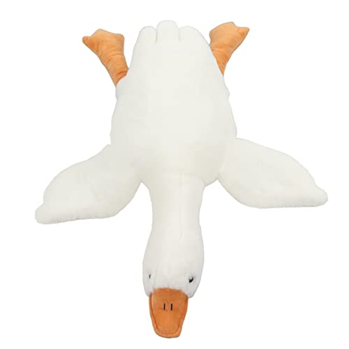 Tiiyee Juguete De Peluche Ganso Blanco Grande, Pato Animal Peluches Gigantes Patos MuñEco Plush Dolls Juguetes Enorme Cisne Abrazo Suave Grande Gigante Gran Kawaii MuñEca para Dormir CojíN Cama 90cm