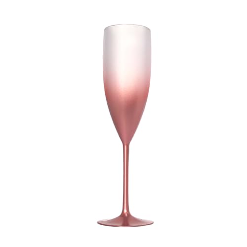 15 Taças Champanhe Acrílico Degrade 160ml Natal Festas Drink Cor:Rose Gold