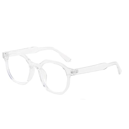 Lunettes de soleil pour femmes monture rétro beige verres transparents UV400