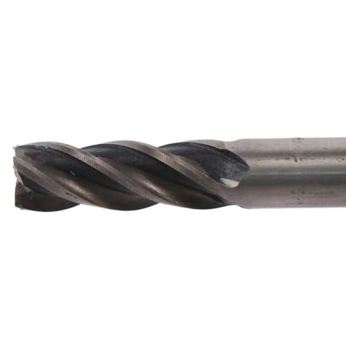 Image of Milling Cutter,Helix Design Unequal Flute Spacing Mill Bits 4 Flute Spiral End Mill(1 /2)