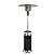 Hiland HLDS01-SSBLT 48,000 BTU Propane Patio Heater with Wheels, Large, Black