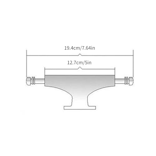 Ejes de aluminio para monopatín con soportes resistentes para un deslizamiento suave 6