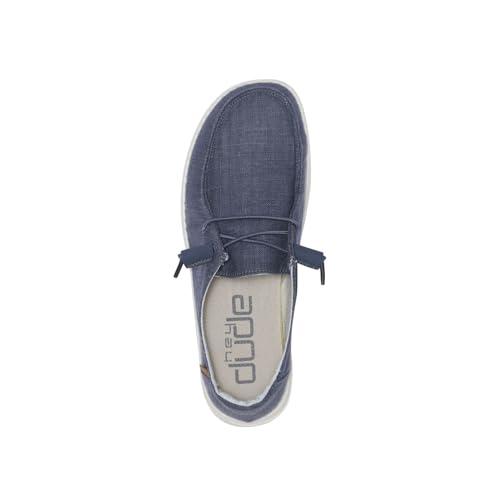 Image of HEYDUDE Women's Wendy Chambray | Women's Shoes | Women's Lace Up Loafers | Comfortable & Light-Weight